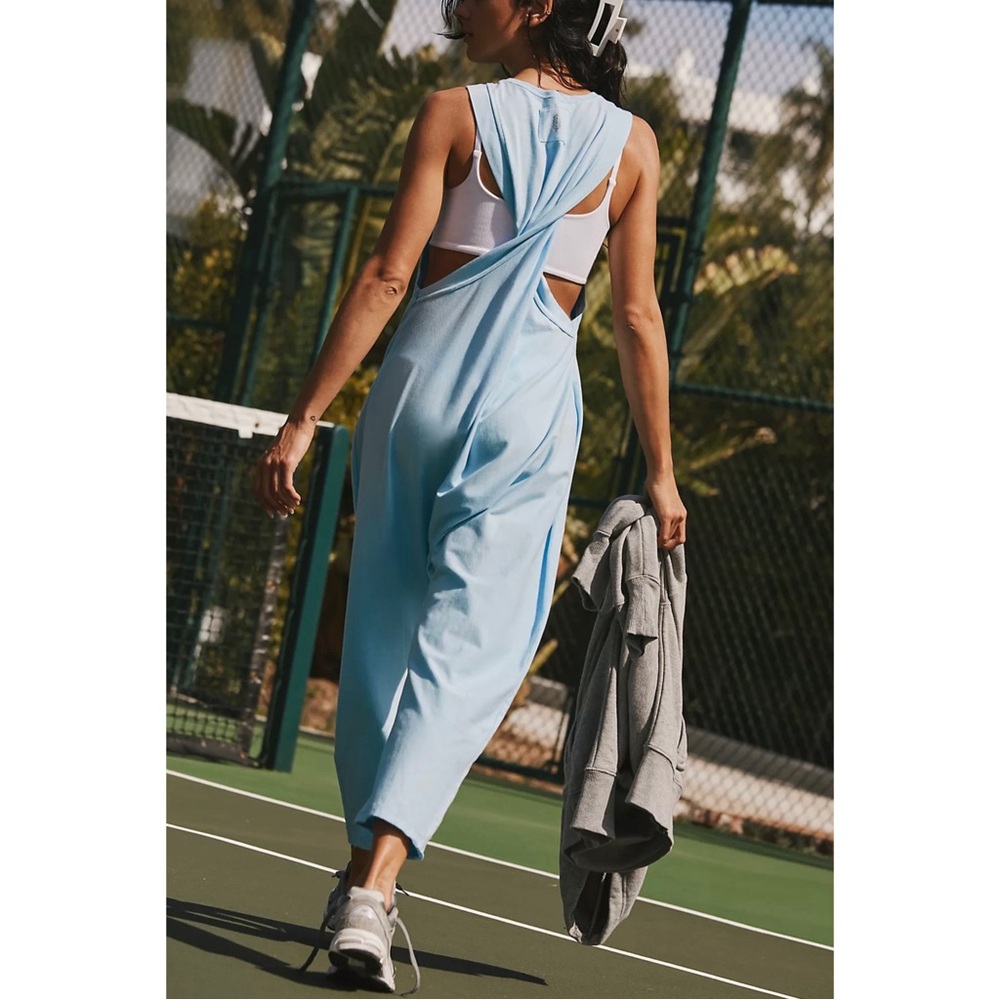 Free People Light Blue Jumpsuit